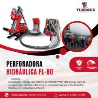 PERFORADORA FL-80 Trabaja con Motor Eléctrico 25 HP 